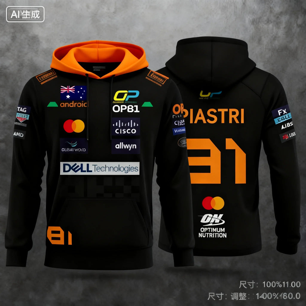 Lando Norris Racing Style Hoodies and Extreme Sports Clothes