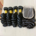 Loose Deep Wave Bundles HD Transparent Lace