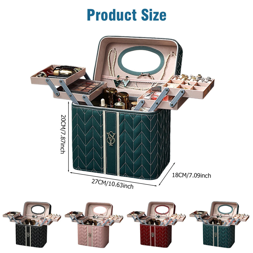 Large Cosmetic Organizer with Mirror
