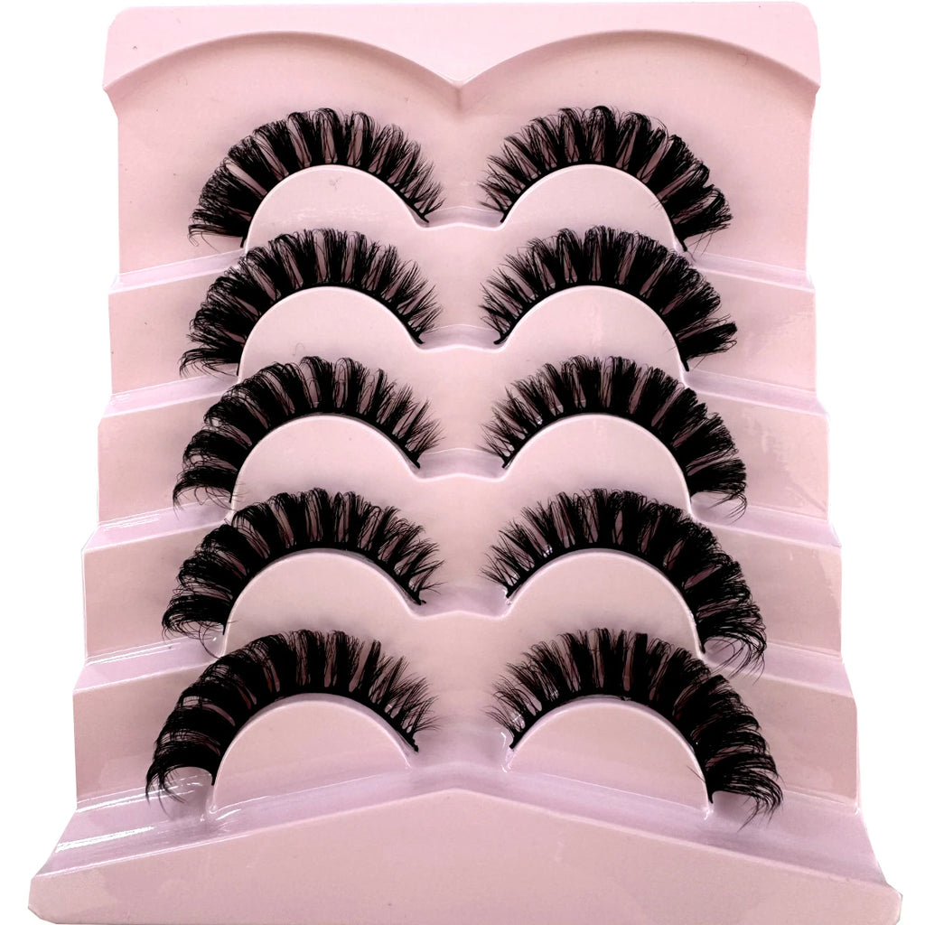 Wispy natural eyelash extension