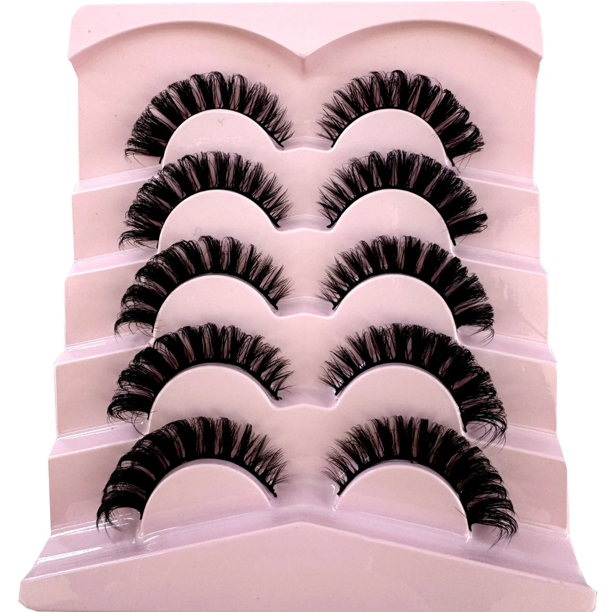 Wispy natural eyelash extension