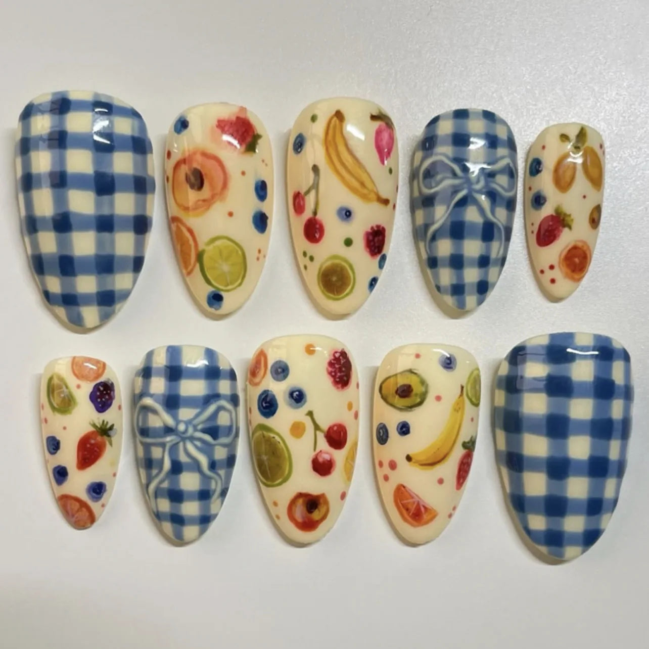 24PCS  Press on Nails Designs