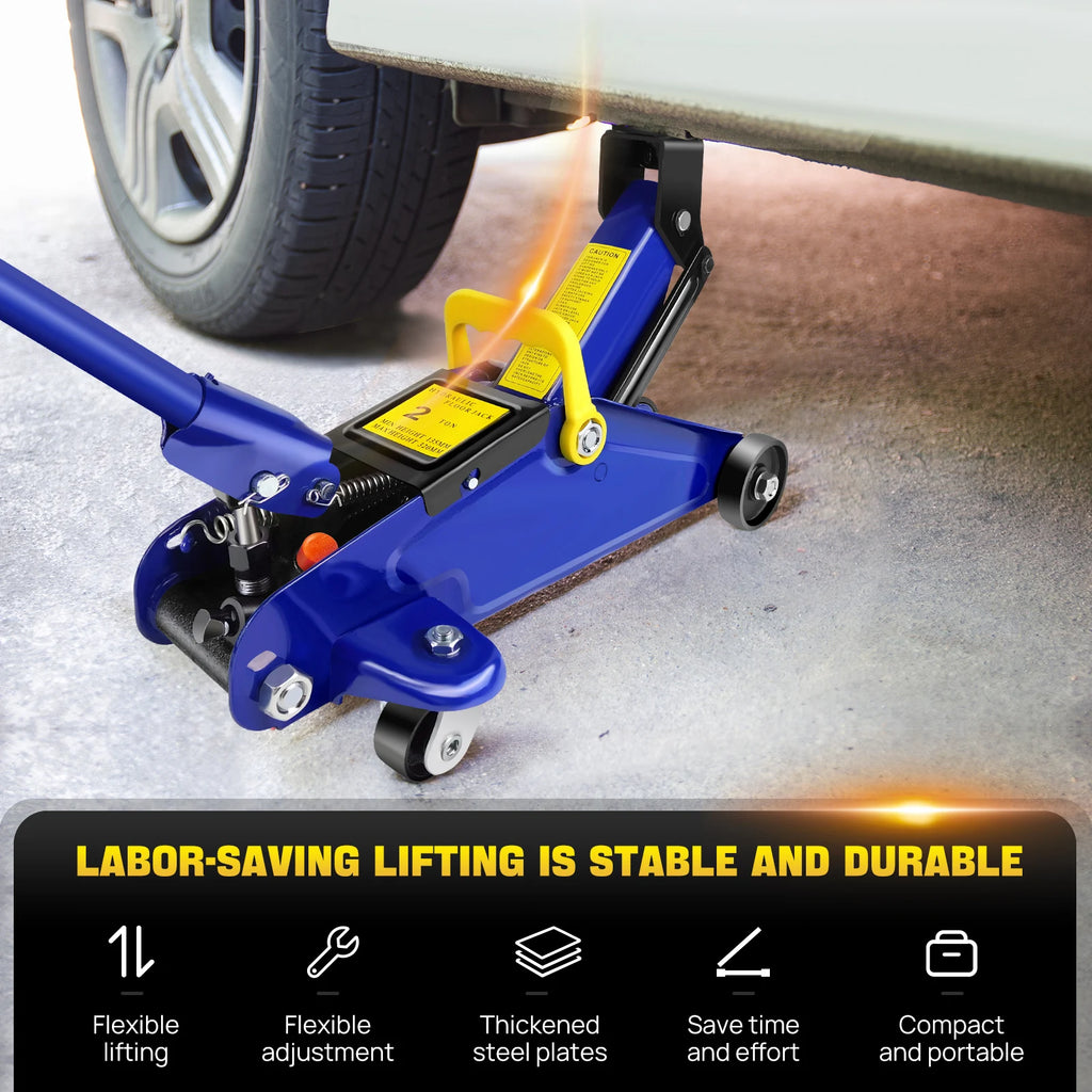 Steel Floor Jacks 4000lbs Car Trolley Jacks Hydraulic