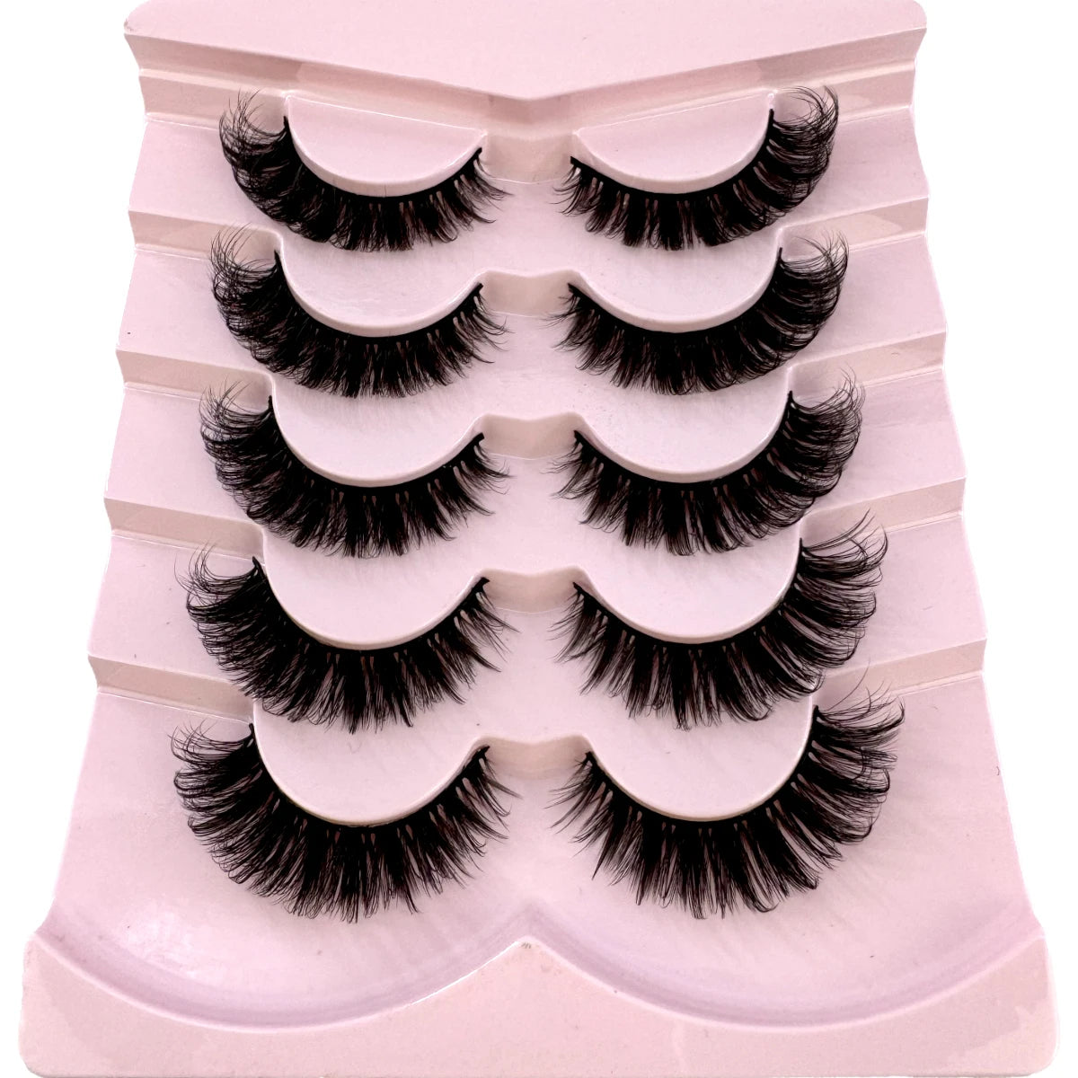 Wispy natural eyelash extension