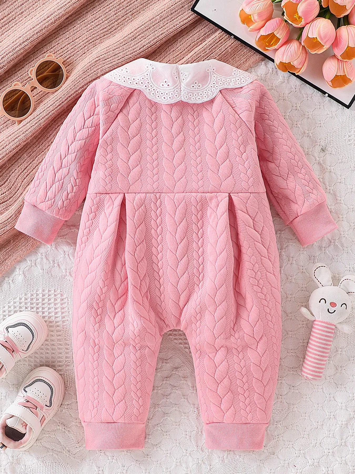 One-Piece Romper with Double Bow