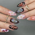 Press on Nails Strawberry Bow Design Nails