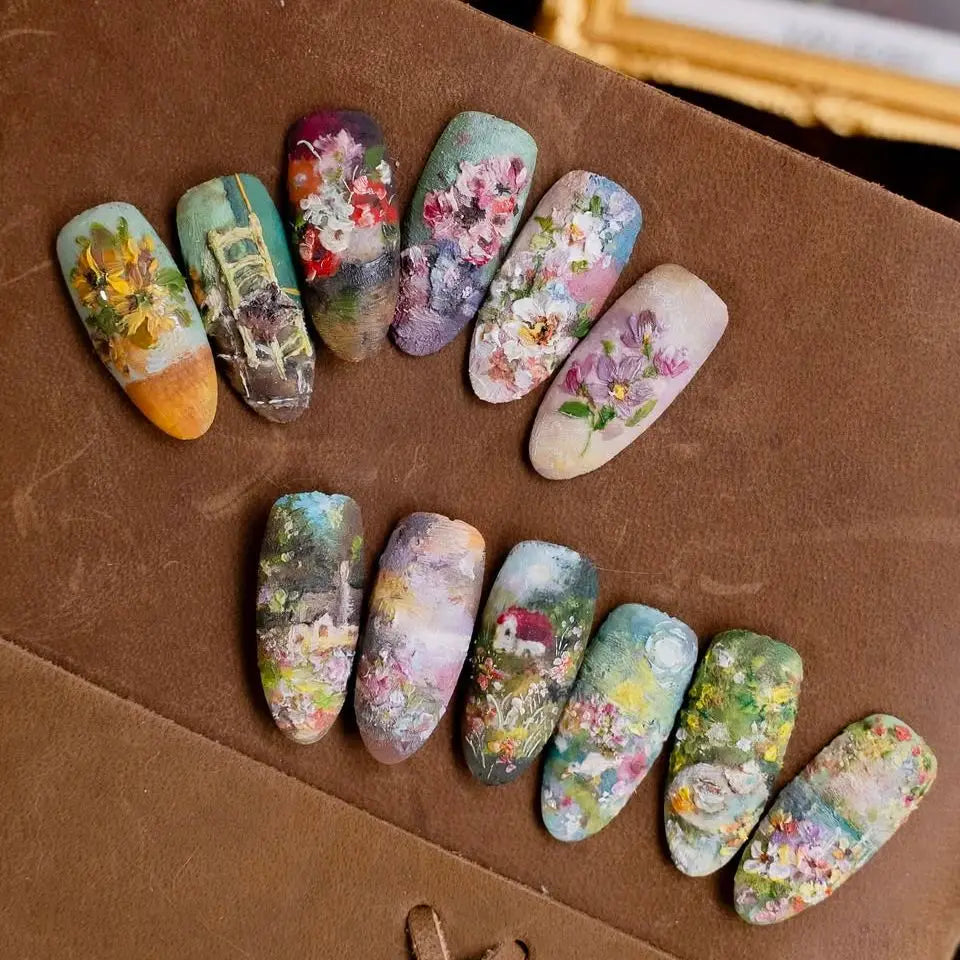 24PCS  Press on Nails Designs