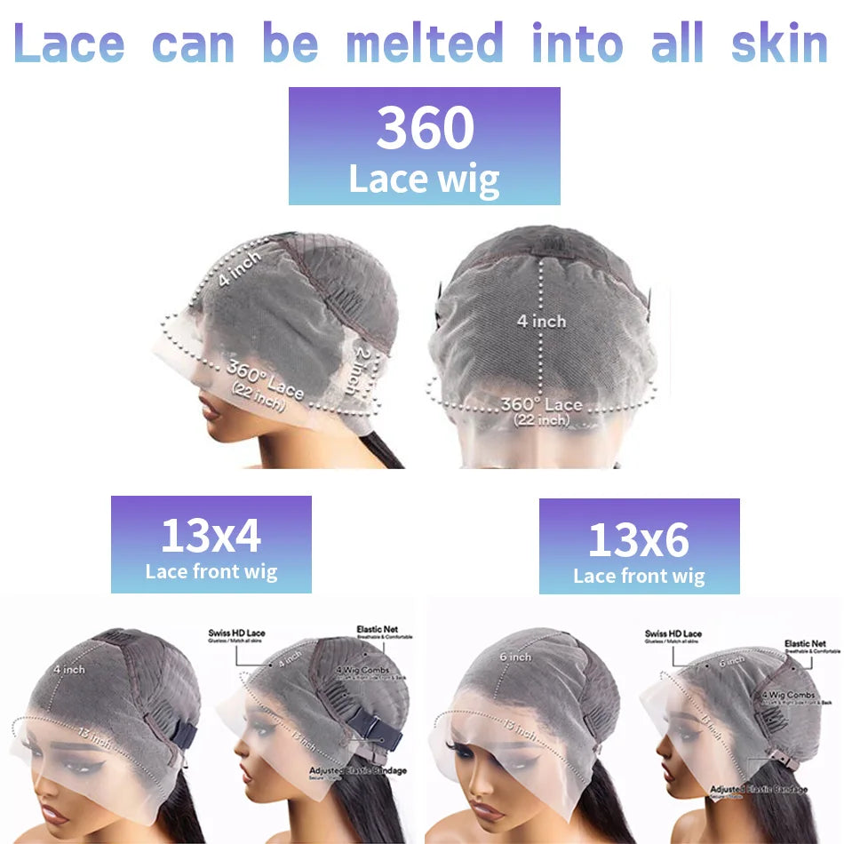 Real Hd 360 Straight Full Lace wig Human Hair