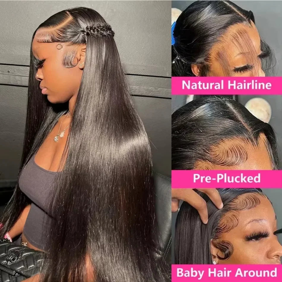 Real Hd 360 Straight Full Lace wig Human Hair