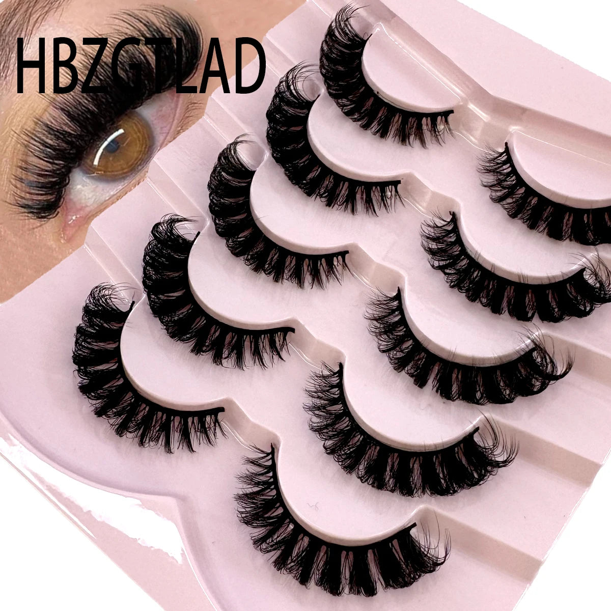 Wispy natural eyelash extension