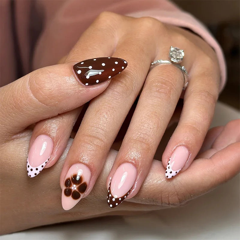 24PCS  Press on Nails Designs