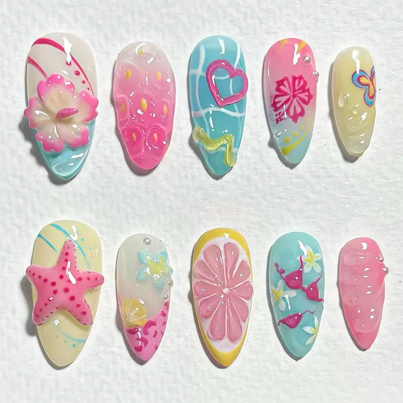 24Pcs 3D Design Nails