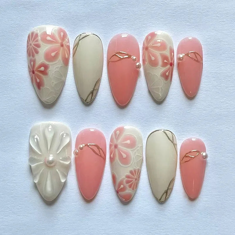24PCS  Press on Nails Designs