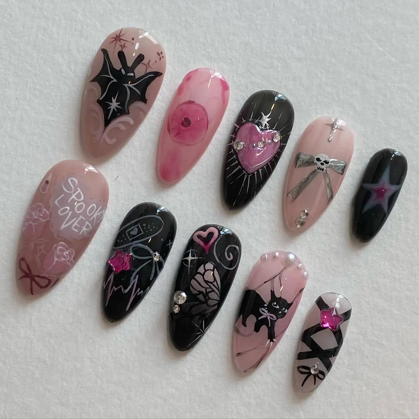 24PCS  Press on Nails Designs