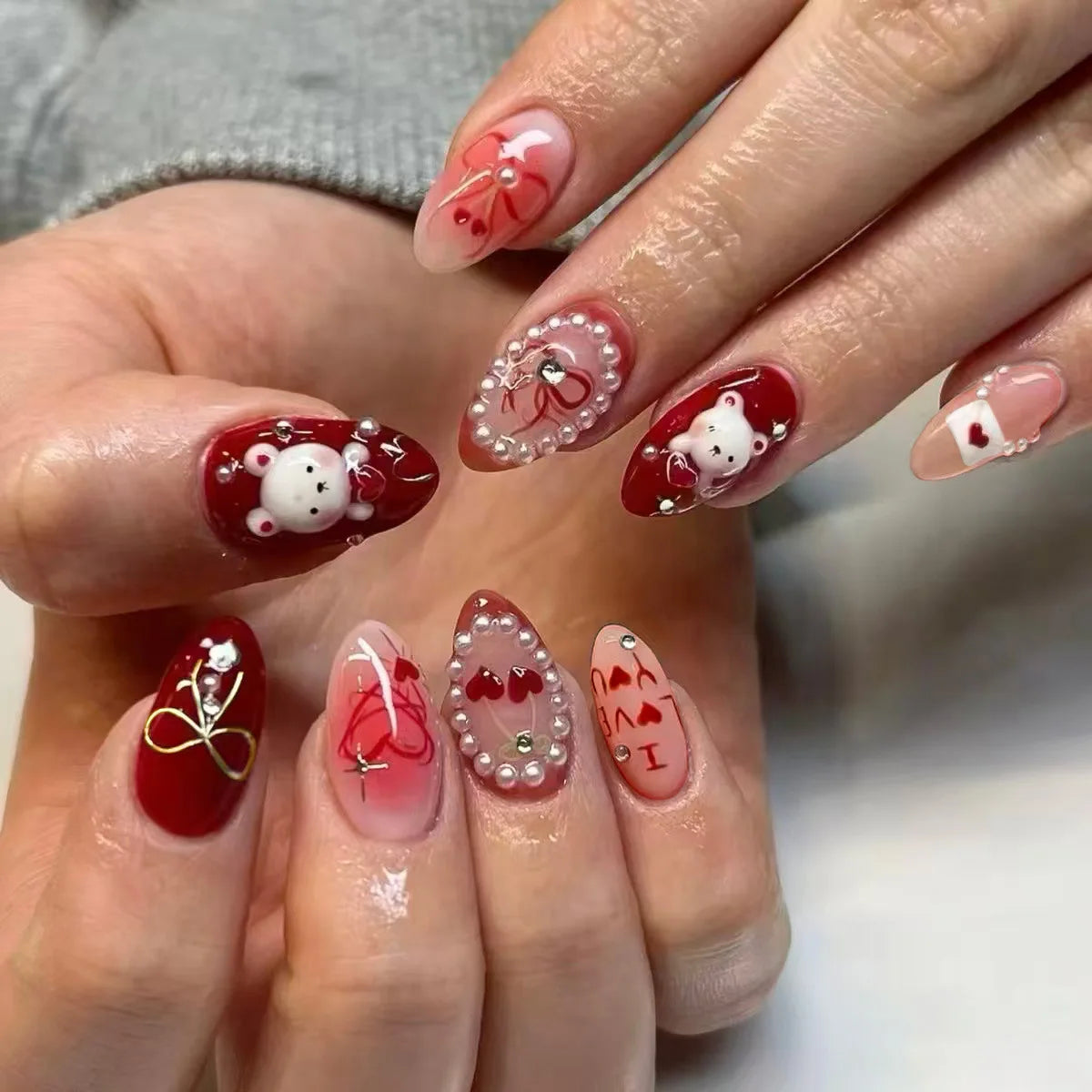 24PCS  Press on Nails Designs