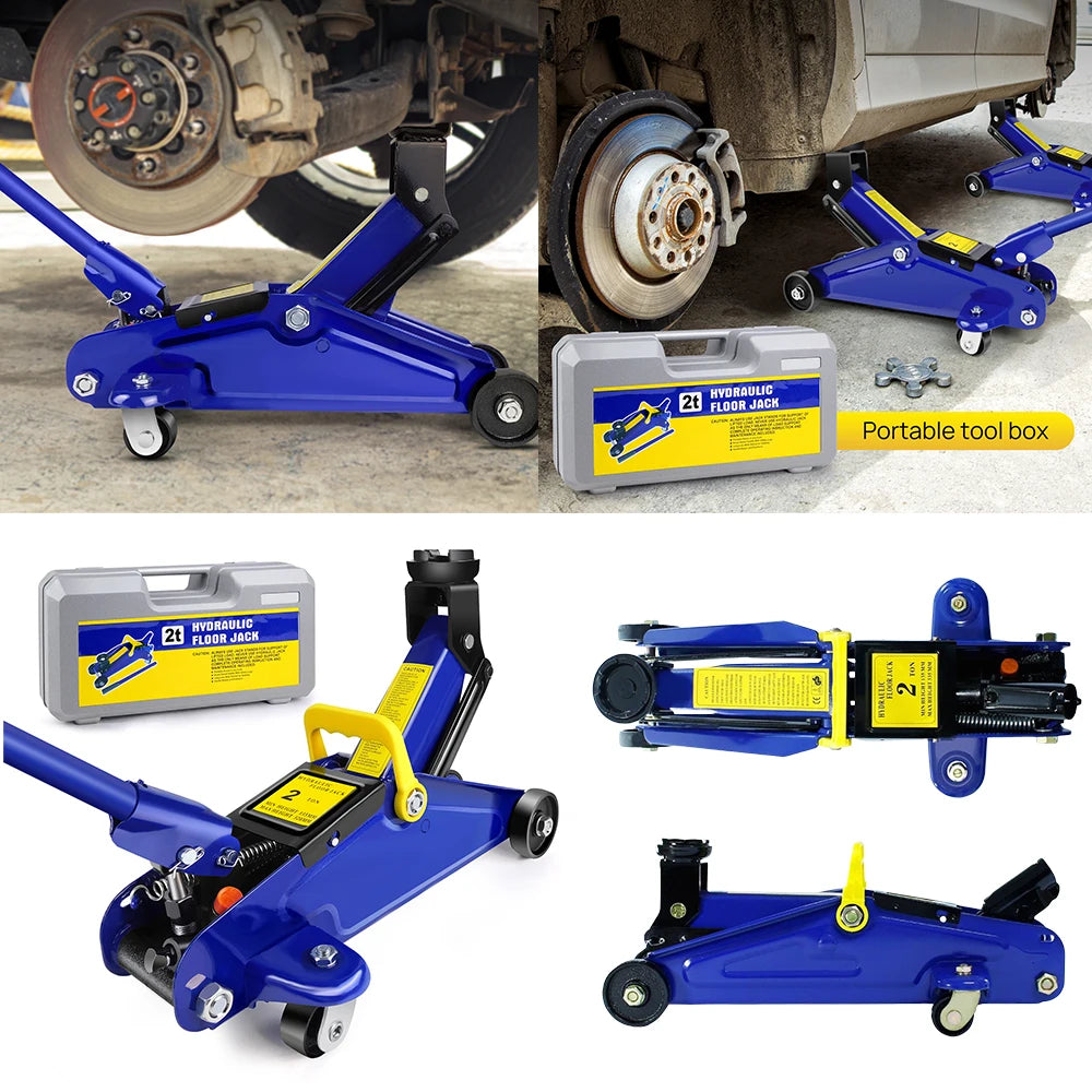Steel Floor Jacks 4000lbs Car Trolley Jacks Hydraulic
