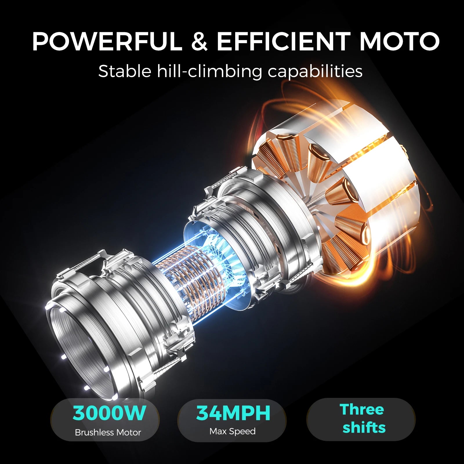 Electric Motorcycle For Adult 3000W Motor 48V