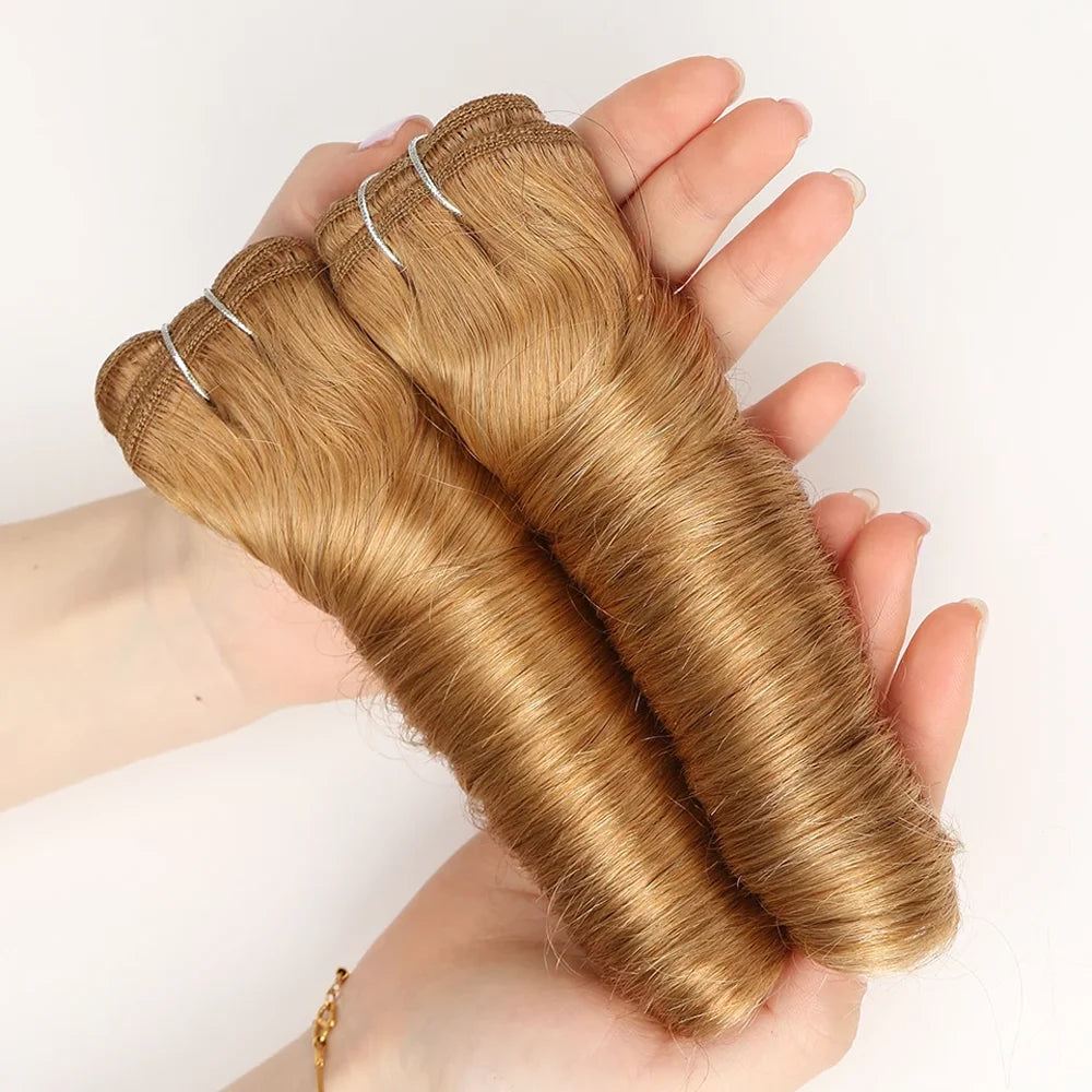 Honey Blond 2Pcs/Pack Loose wave Bundles Human Hair