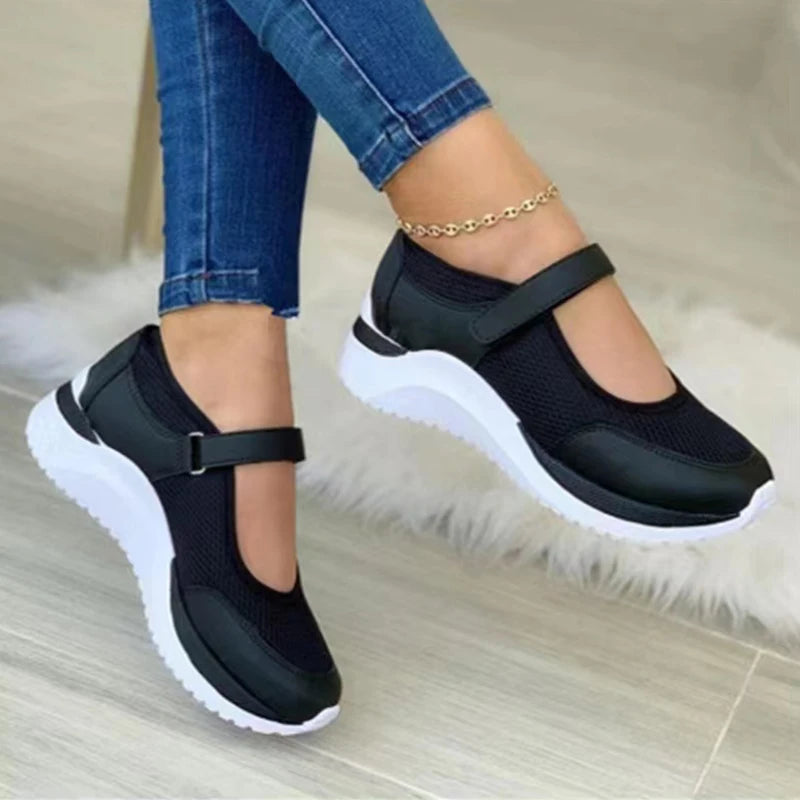 Knitted Women's Thick Sole Shoes