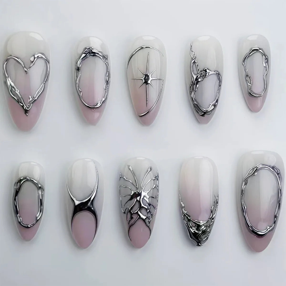 24Pcs 3D Design Nails