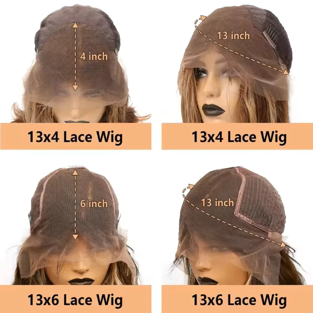 Chocolate Brown Body Wave 13x6 Hd Lace Front Wig
