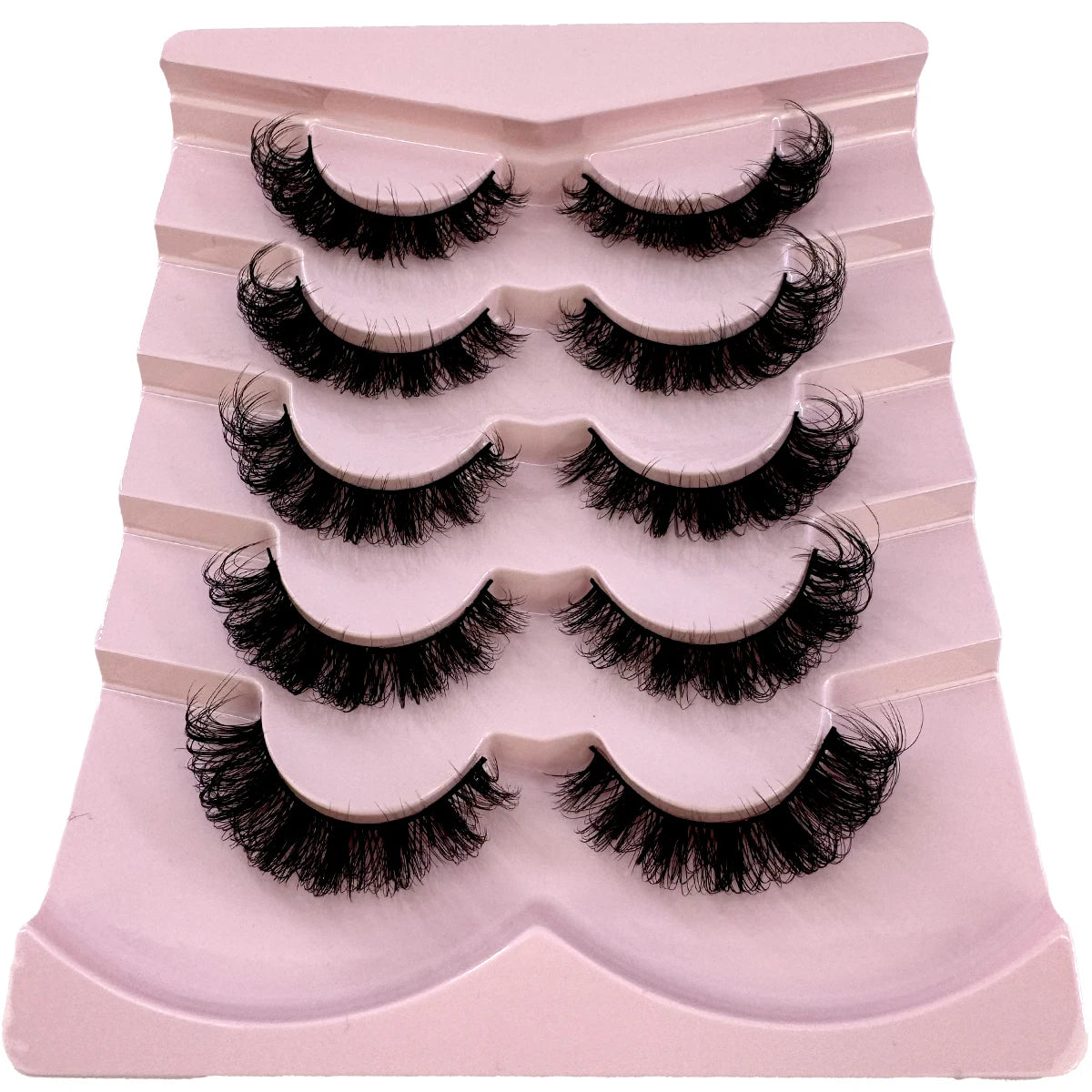 Wispy natural eyelash extension