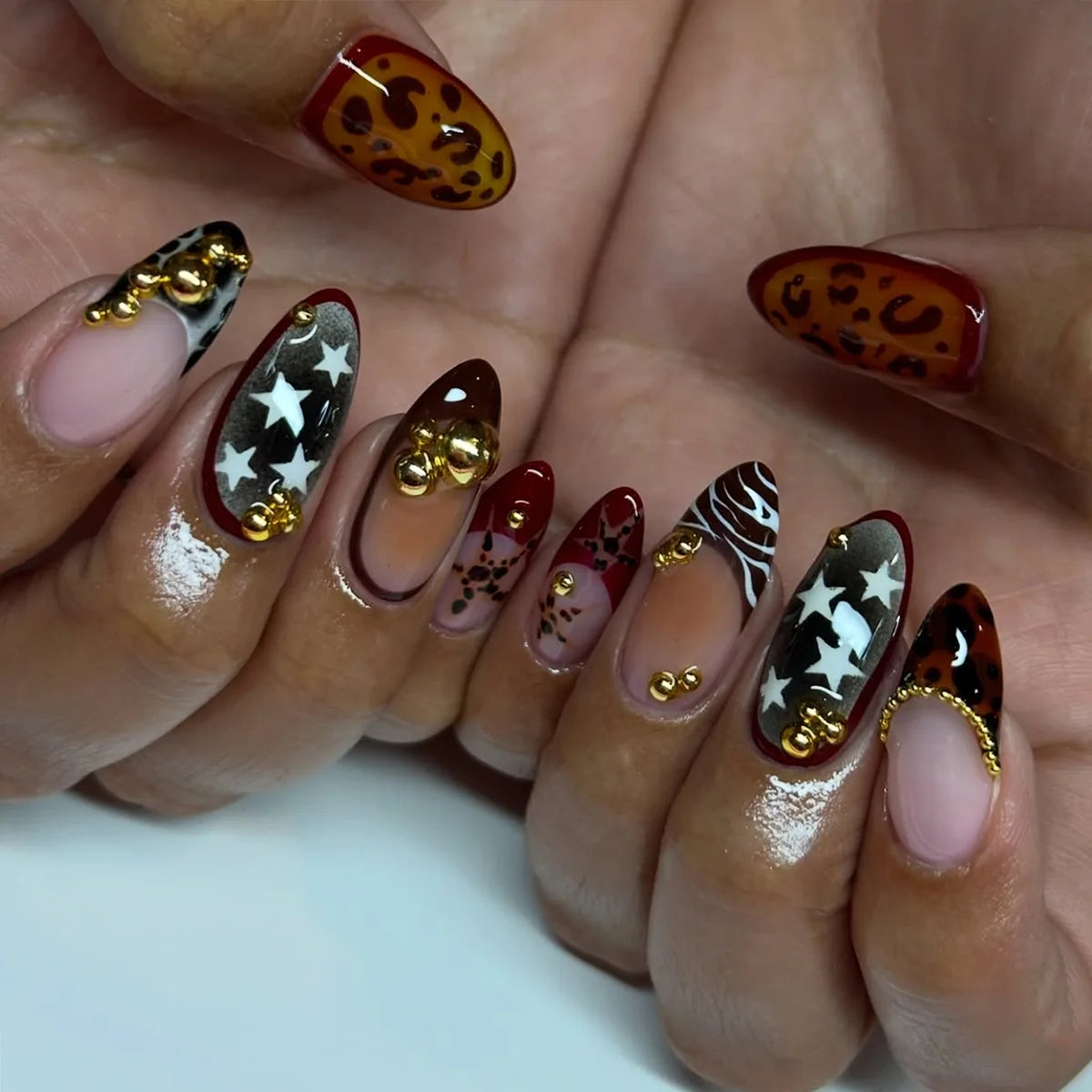 24PCS  Press on Nails Designs
