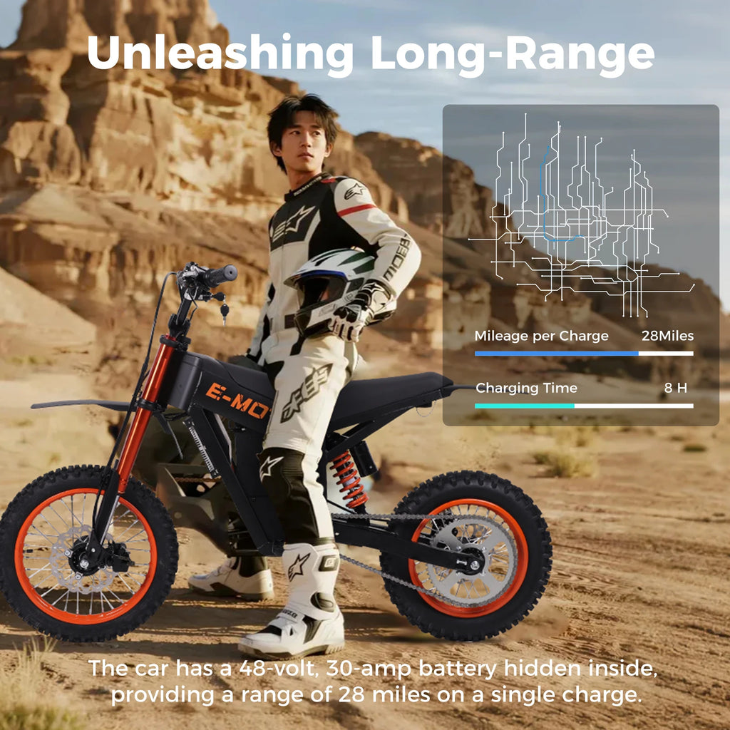Electric Motorcycle For Adult 3000W Motor 48V
