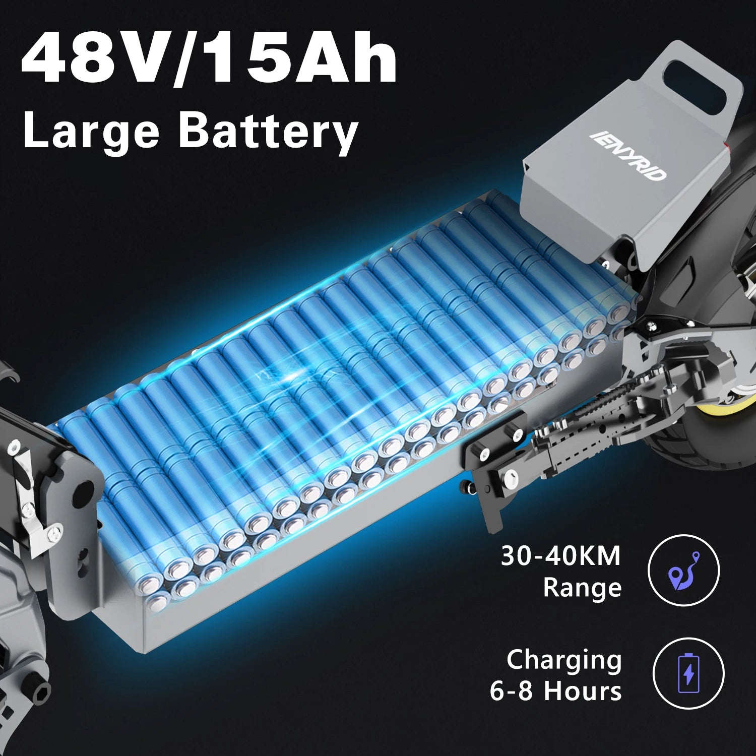 iENYRID S1 Foldable Electric Scooter 800W 48V15AH Lithium Battery
