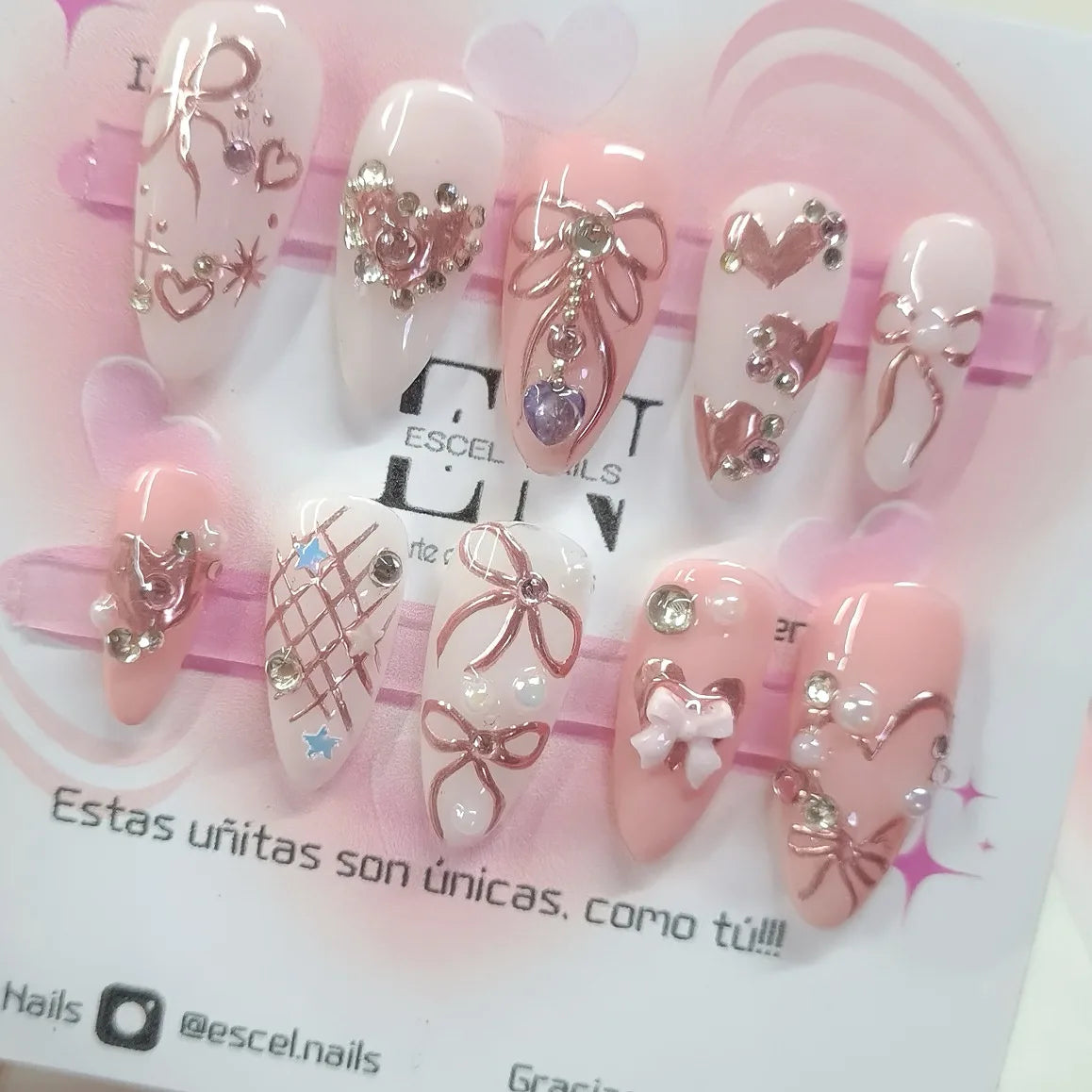 24PCS  Press on Nails Designs