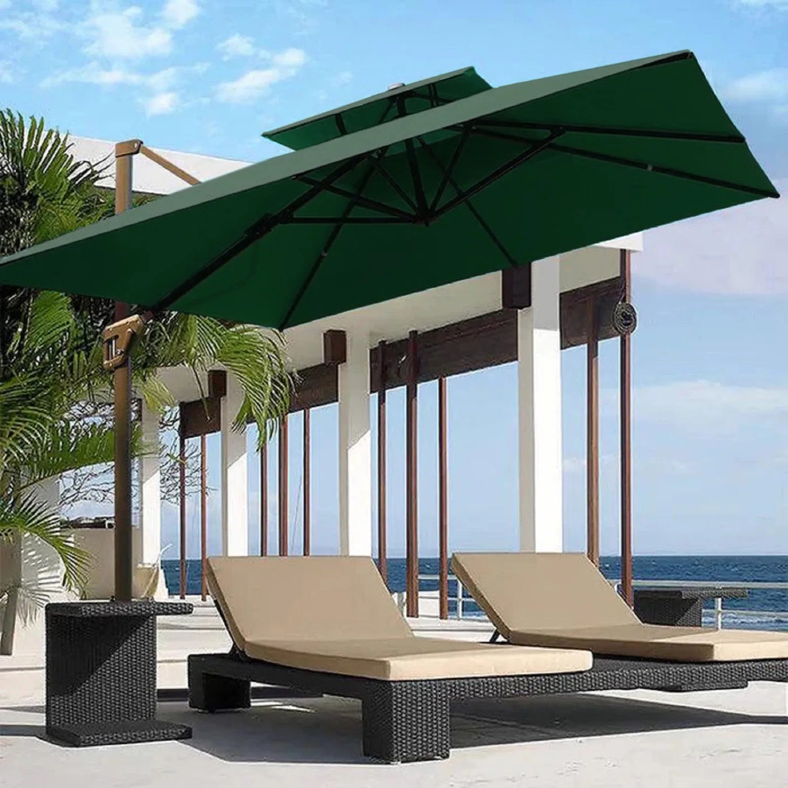 Cantilever 2.5M 360° Rotation, parasol with Cover