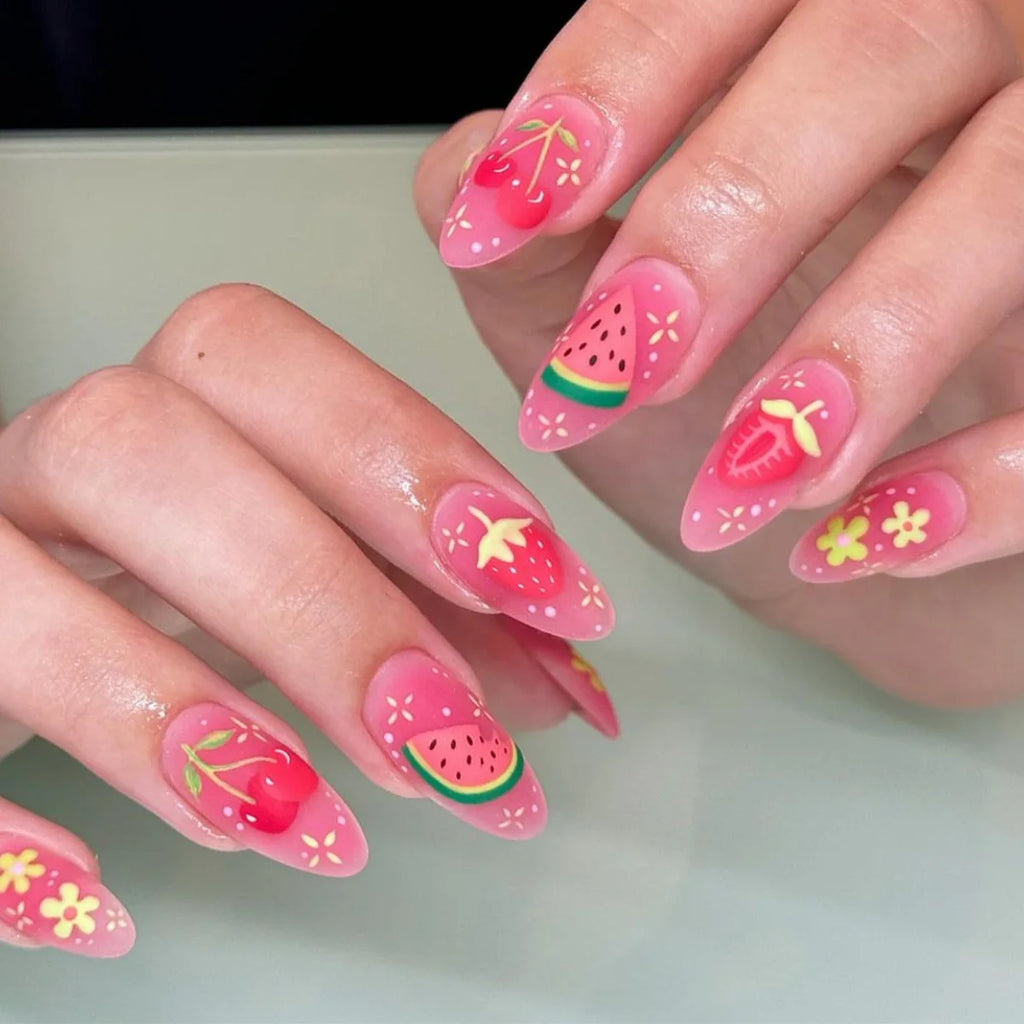 24PCS  Press on Nails Designs