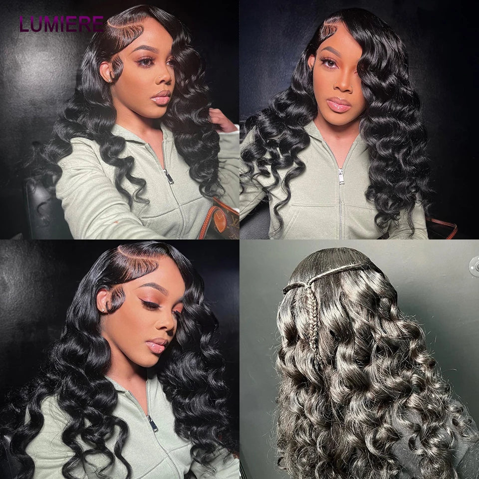 Loose Deep Wave Bundles HD Transparent Lace