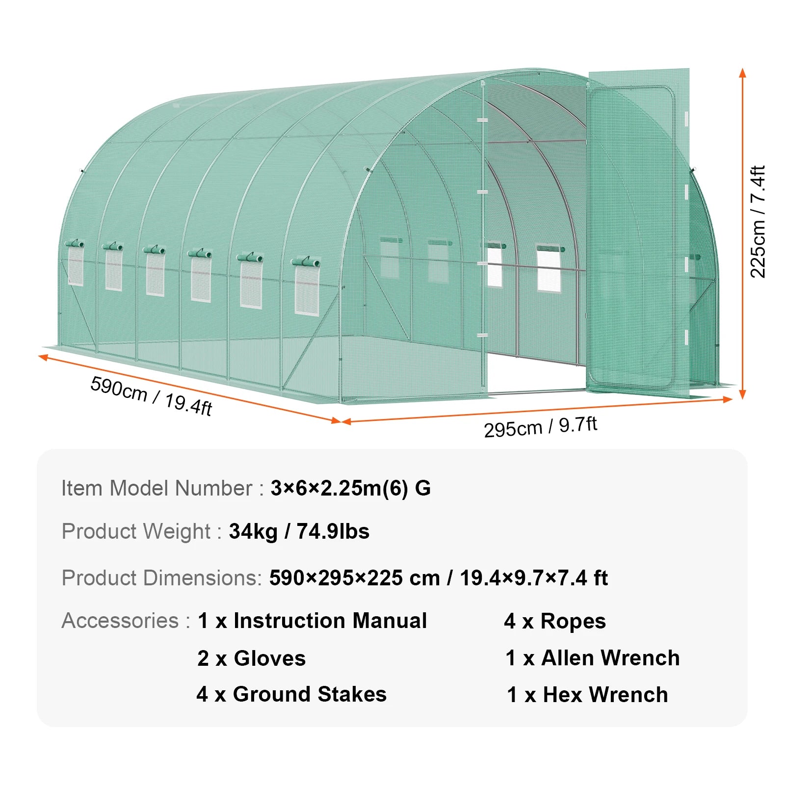 Walk-in Tunnel Greenhouse