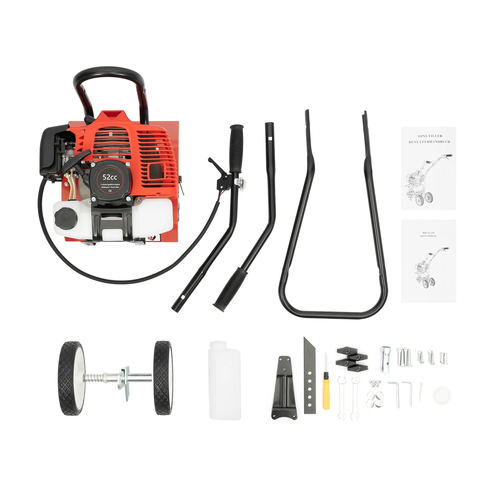52CC 1700W Garden Gasoline Tiller Cultivator