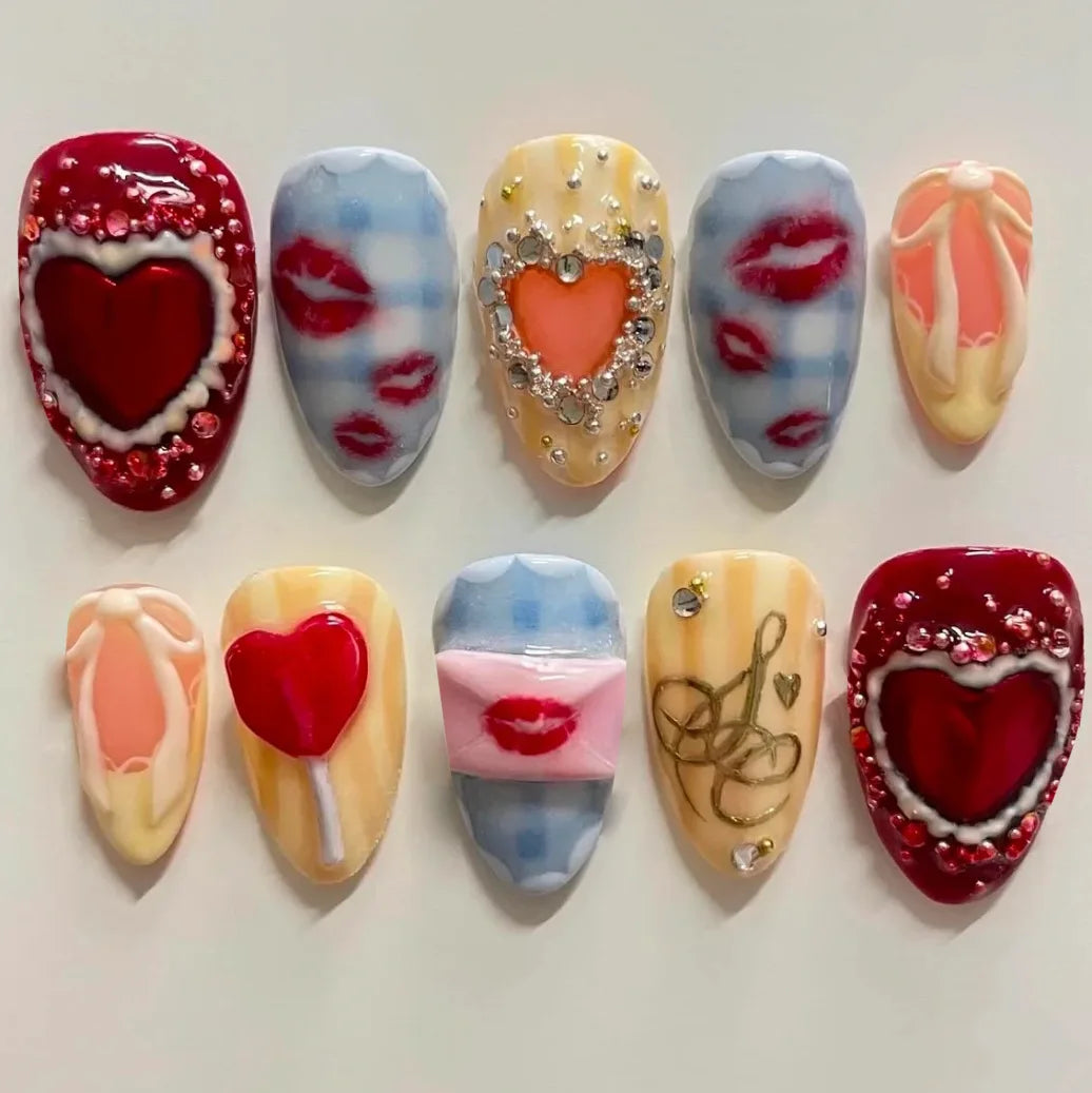 24PCS  Press on Nails Designs