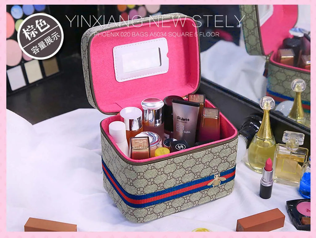 PU leather cosmetic case