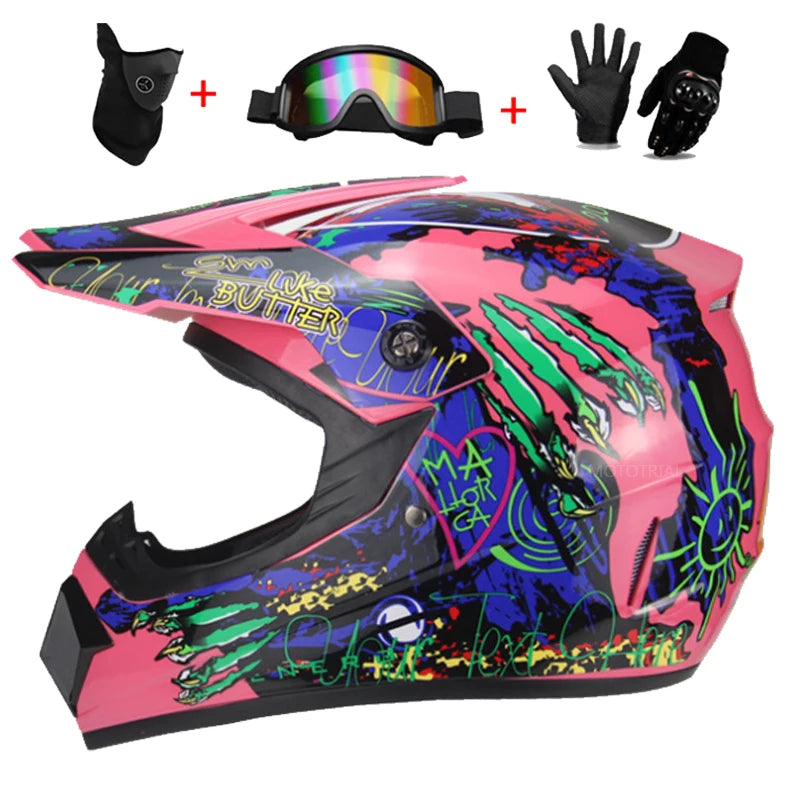Motorcycle kids full Helmet Motocross