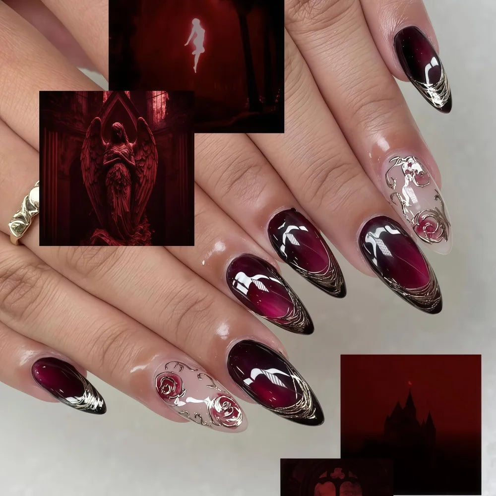 24PCS  Press on Nails Designs