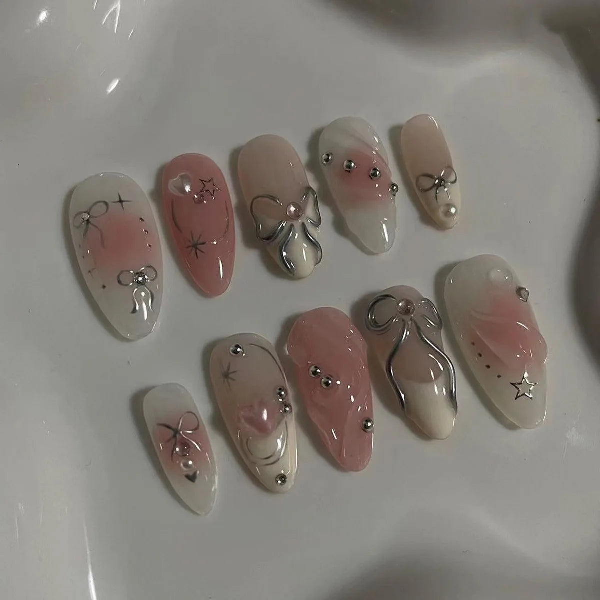 24PCS  Press on Nails Designs