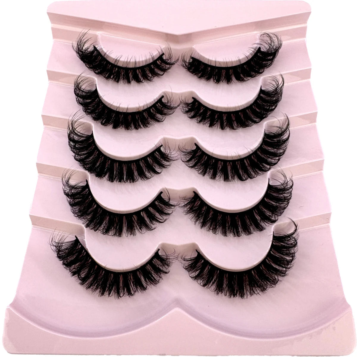 Wispy natural eyelash extension