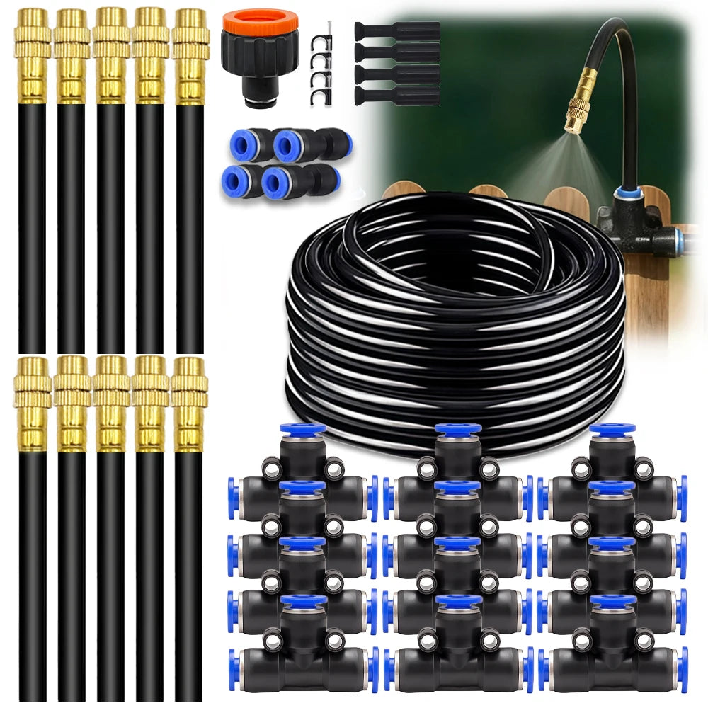 30M-5M Bending Universal Sprayer Kit 8mm Hose System Irrigation