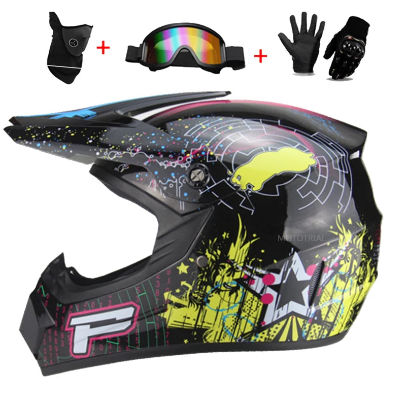 Motorcycle kids full Helmet Motocross