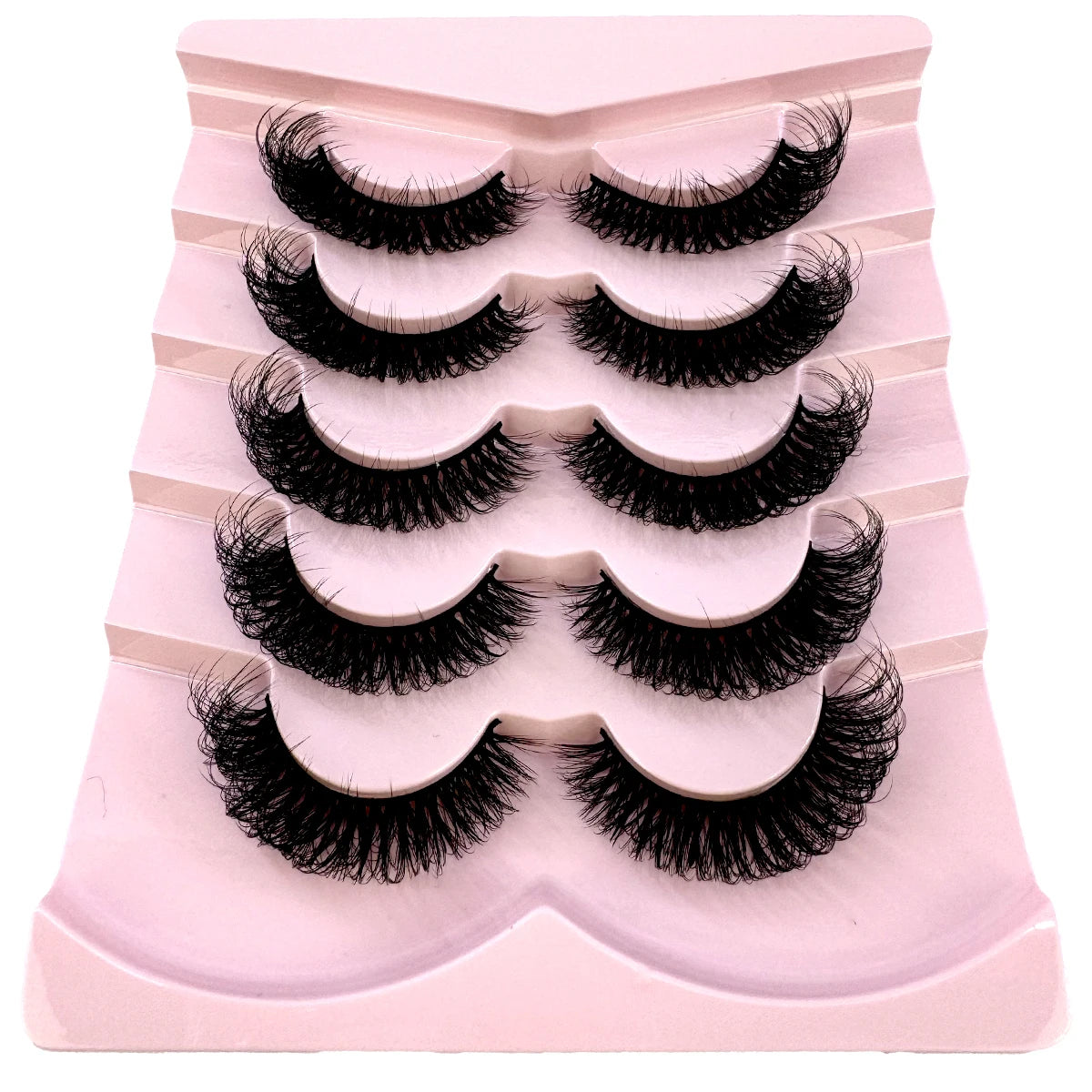 Wispy natural eyelash extension