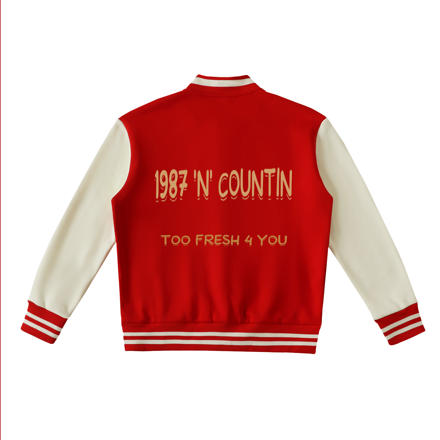 1987 Two-Tone Fleeced Varsity Jacket