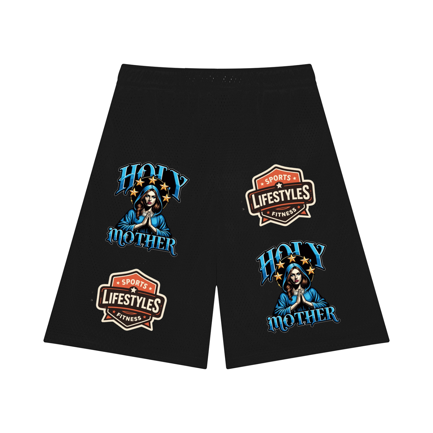 Holy Mother Unisex Mesh Basketball Shorts